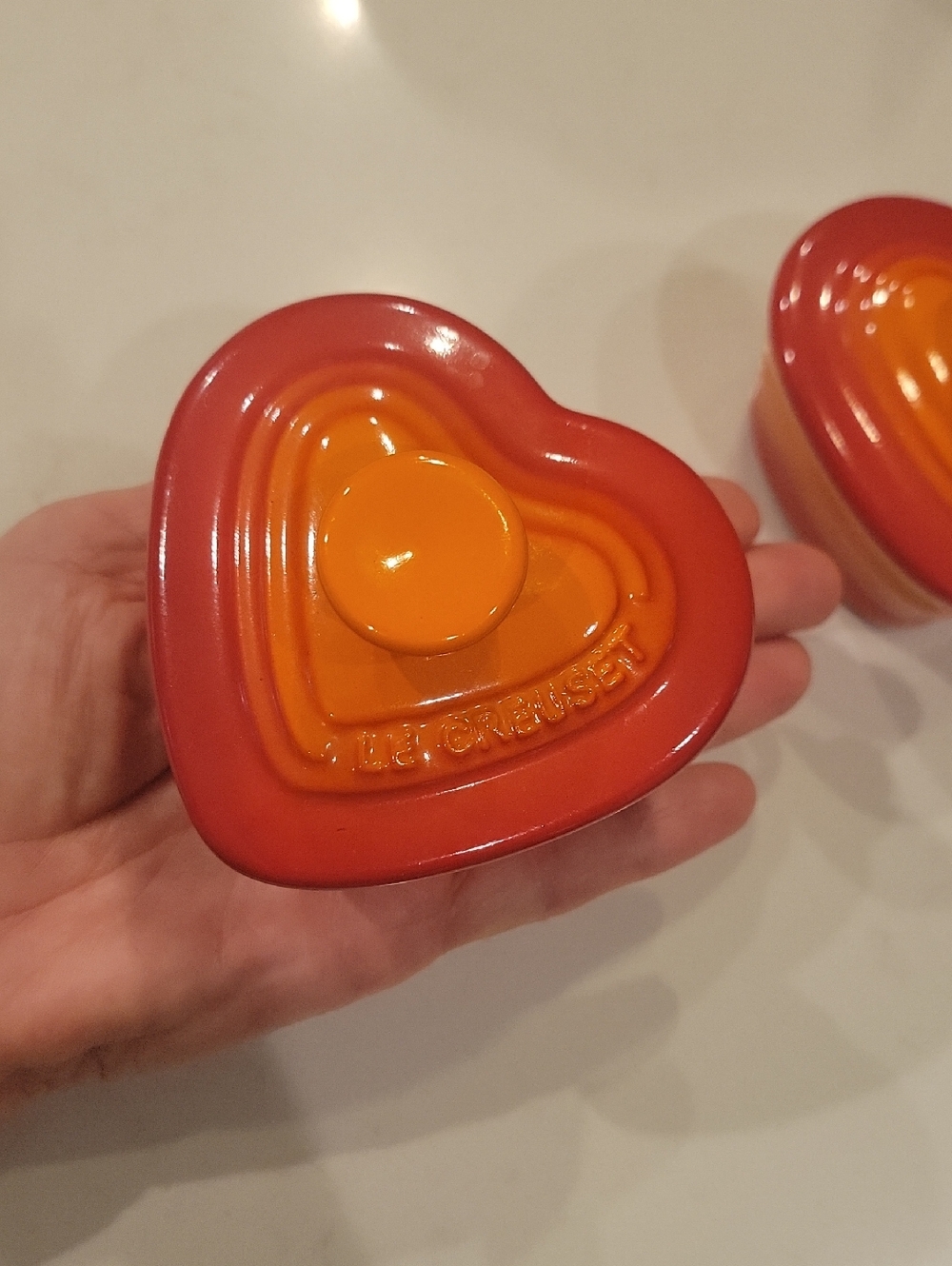 Mini Le Creuset Flame Hearts - Picture 2 of 10